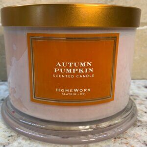 HomeWorx by Harry Slatkin Autumn Pumpkin Scented 3-Wick Candle 14oz